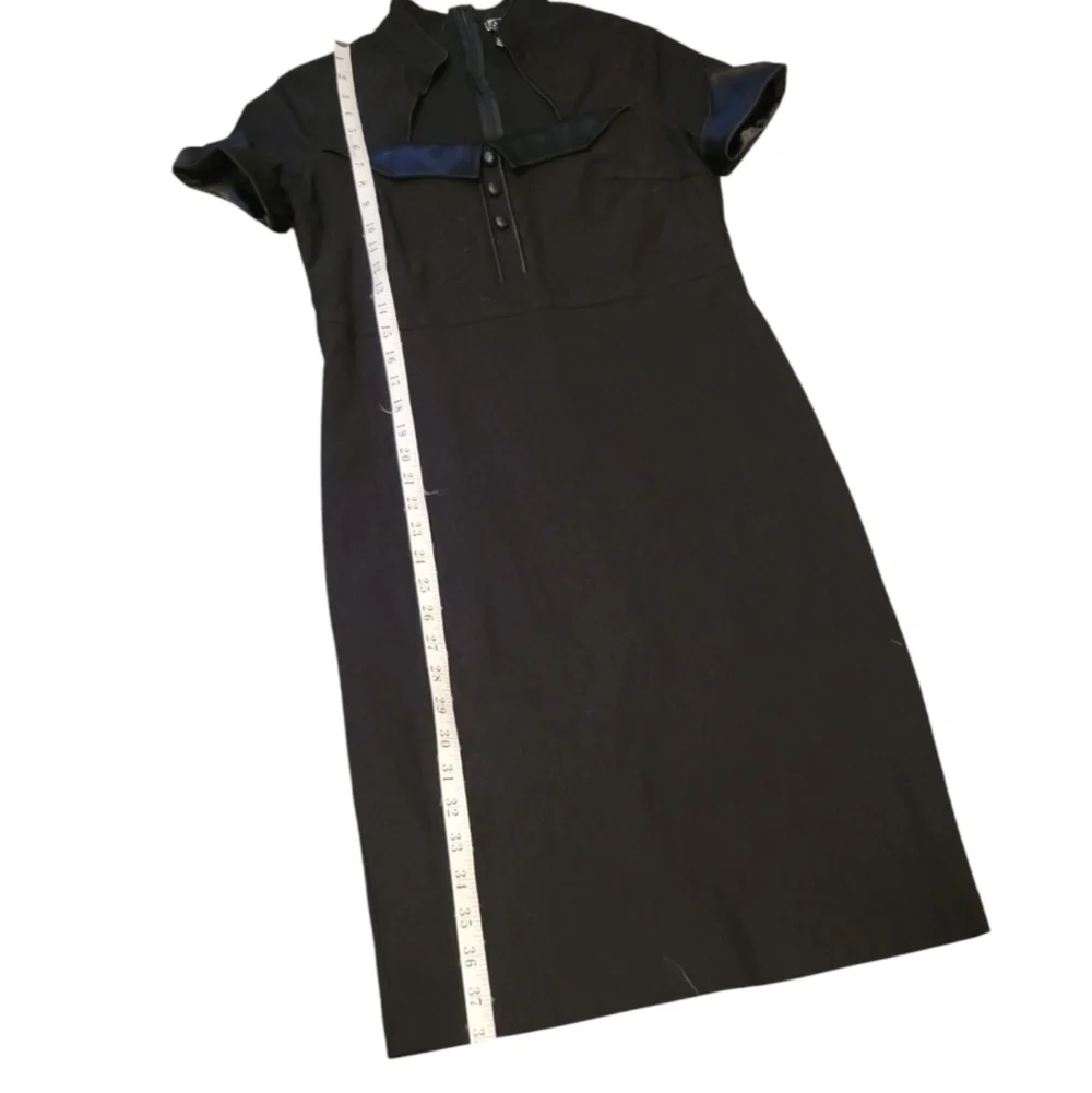 DollsKill Carpe NOCTEM Black Short Sleeve Dress Pointy Collar‎ Witch Fairy XL - Picture 6 of 11